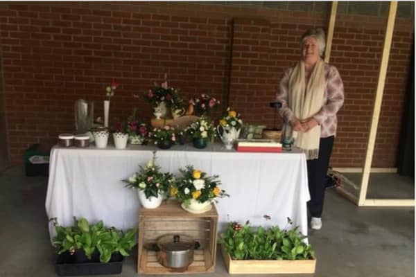 Warsop Inner Wheel members met in person for a Covid safe plant sale, tea and cakes