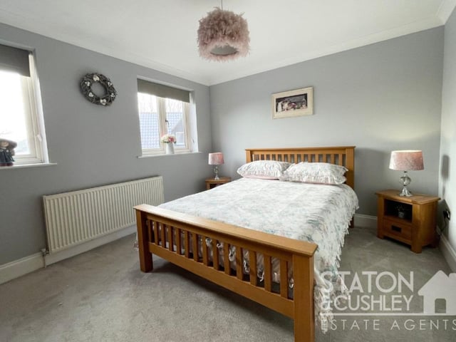 Like all the five bedrooms at the £725,000 Skegby house, this one is a comfortable retreat.
