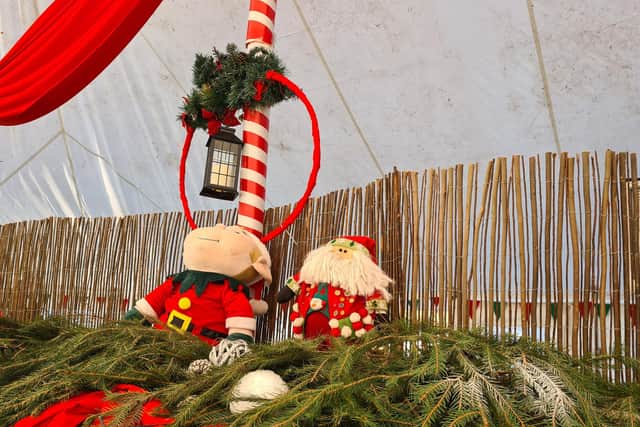 The outdoor activity moves through different time periods, before children 'save Christmas' and are rewarded with a gift at Santa's huge indoor grotto