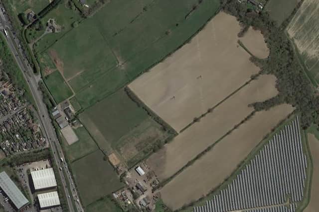 The proposed site is land bordering Pinxton Lane and the A38. Photo: Google