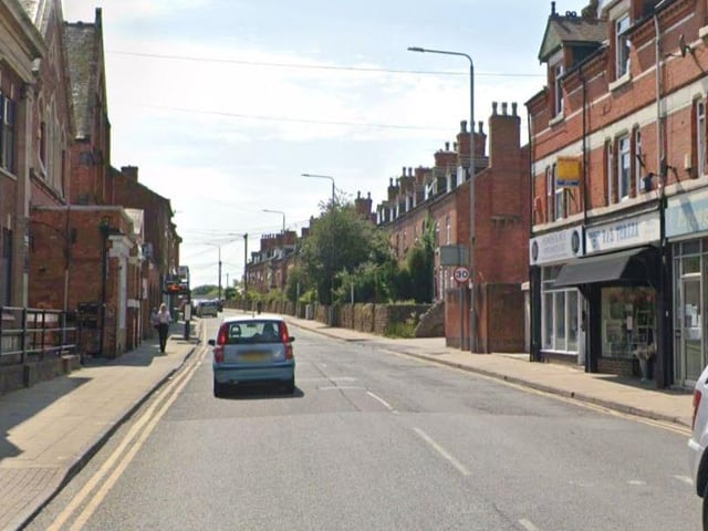 Watnall Road and High Street, Hucknall, opposite old council offices.