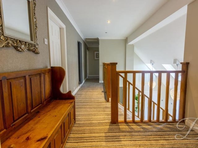 Here is the smart landing, which links to all five bedrooms and the family bathroom on the first floor.