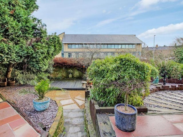 Another shot of the front garden, which is attractively and imaginatively laid out.