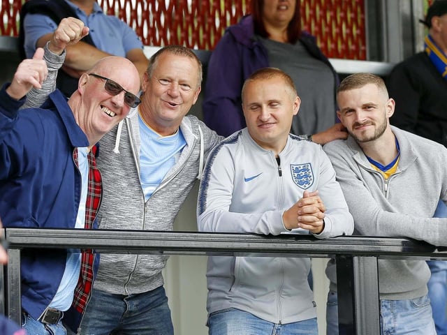 Some of the Mansfield Town fans at Salford.