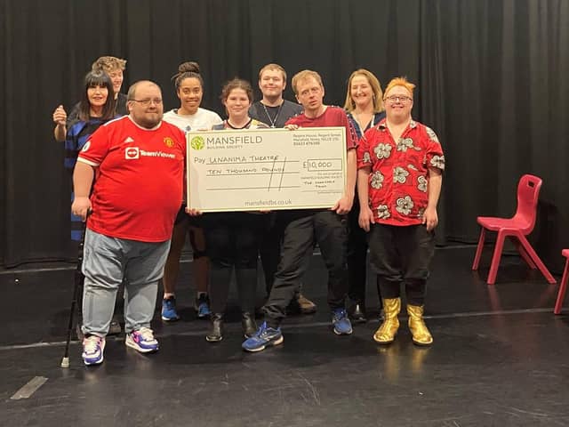 Mansfield Building Society’s Charitable Trust has donated £10,000 to Unanima Theatre