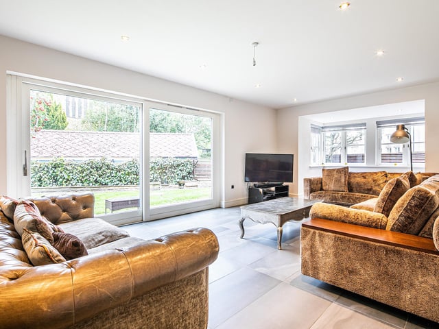 Here's another look at the lounge, which leads straight to the garden.