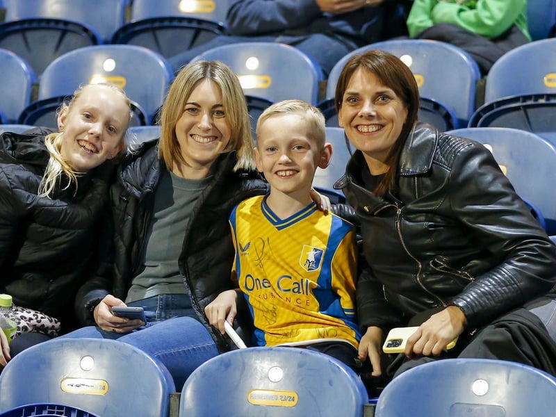Mansfield Town fans enjoy the EFL Trophy win over Doncaster Rovers.