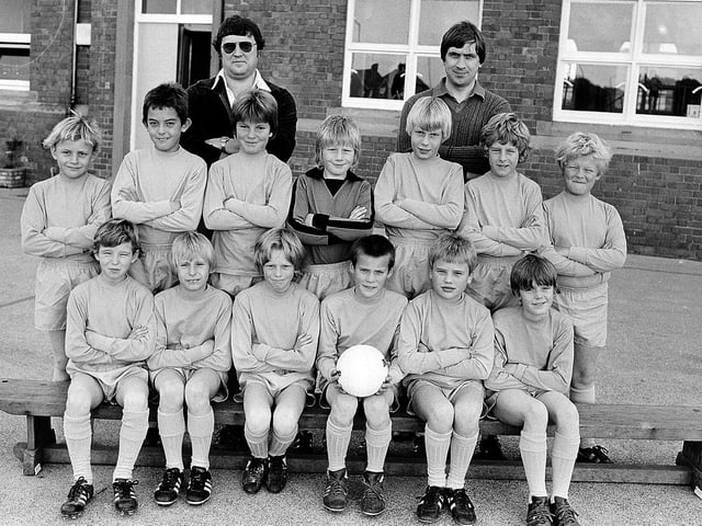 Sutton's Priestsic Road Primary School's football team from 40 years ago
