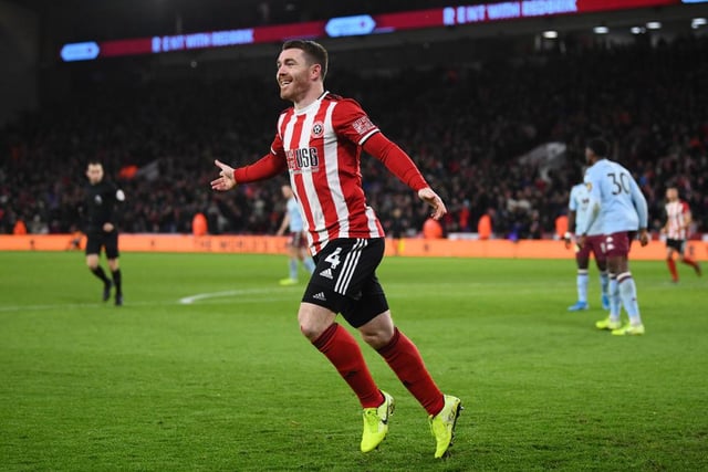 Missed the Premier League return against Villa with a knock; returned for the Blades against Newcastle on Sunday but struggled to impact the game as they fell to a 3-0 defeat.