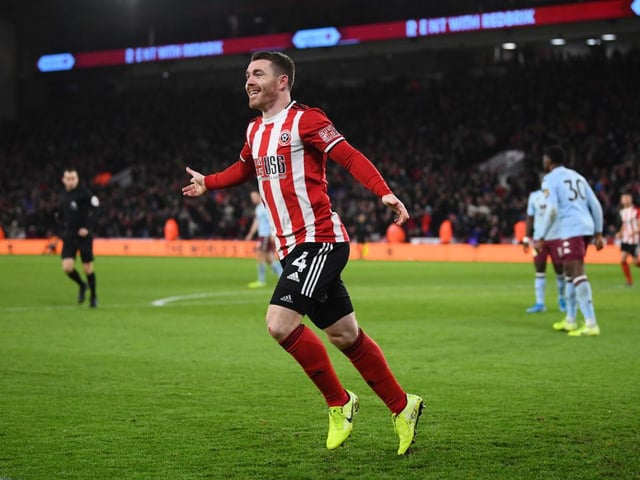 Missed the Premier League return against Villa with a knock; returned for the Blades against Newcastle on Sunday but struggled to impact the game as they fell to a 3-0 defeat.