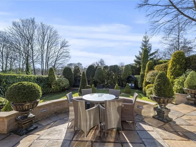 To the rear of the property is an extremely well presented garden which is south facing, substantially sized seating area perfect for outdoor entertaining.