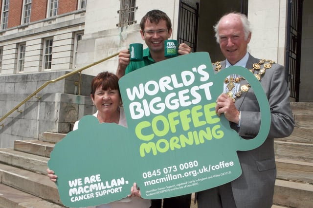 Who can you spot in these Macmillan Coffee Morning snaps?