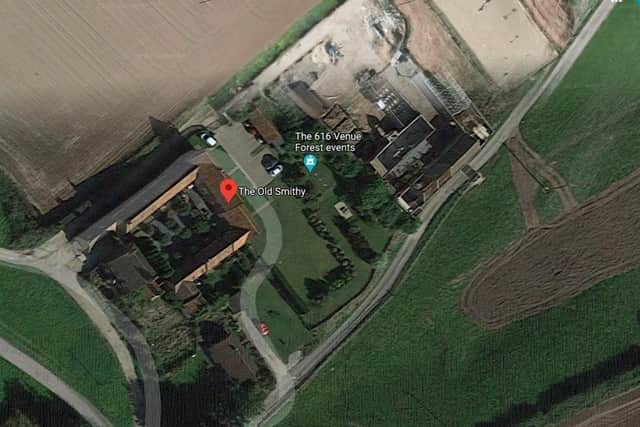 The holiday accommodation would be near a range of converted farm buildings.