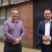 Coun Matthew Relf, Ashfield Council cabinet member for regeneration and planning, left, and Coun Jason Zadrozny, council leader.