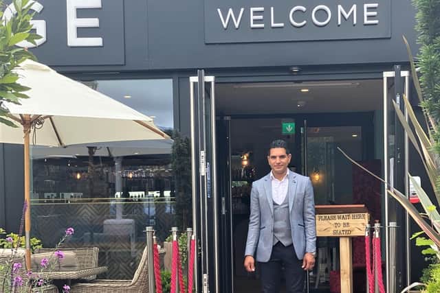 Owner Tamer ready to welcome his guests at the weekend.