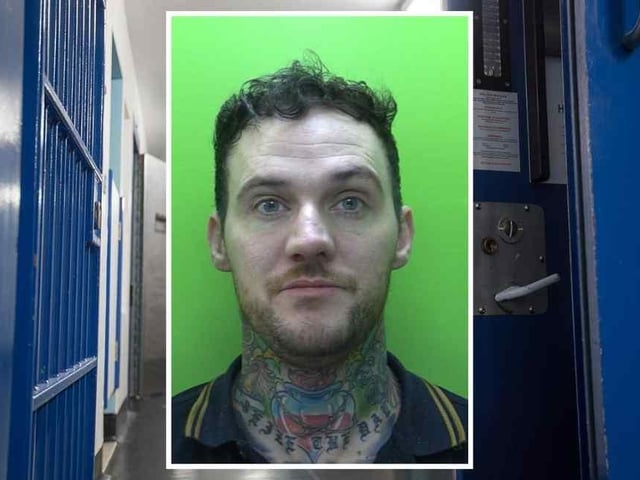 Alistair Hopkinson, 31,  of Chesterfield Road, Worksop, pleaded guilty to  intentional strangulation, intentional suffocation and assault occasioning actual bodily harm. He was jailed for two-and-a-half years and made the subject of a restraining order, which will last until further order and bans him from contacting the woman in any way. (Picture: Nottinghamshire Police.)