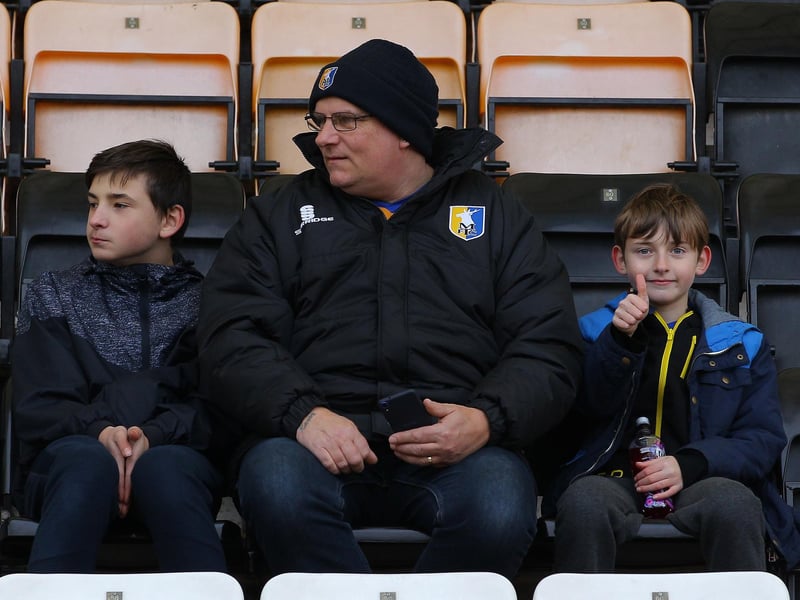 Just some of the Mansfield fans who made the journey to Cambridge back in January 2018.