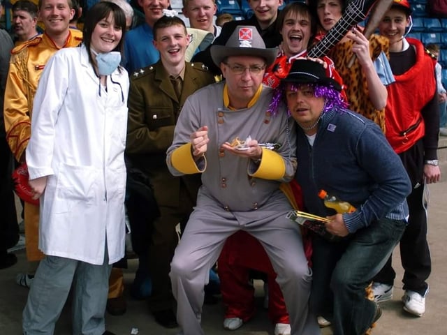 Fancy dress for the last game of the season