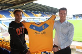 Get your season tickets to watch Nicky Maynard and co in action. Photo: Mansfield Town