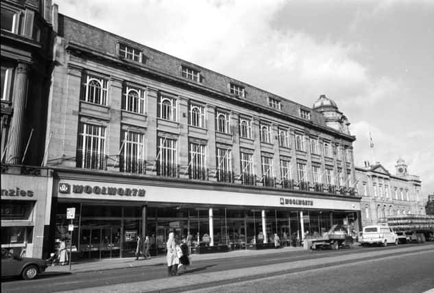 The Woolworth department store which used to occupy the site at the corner of West Register Street and Princes Street Edinburgh. Picture taken March 1982