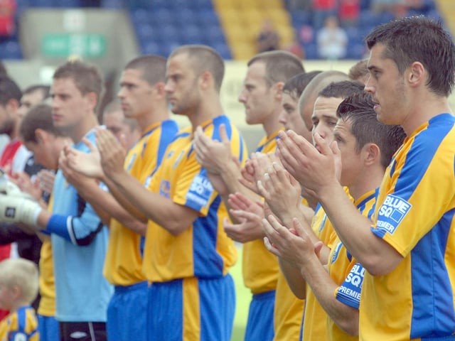 A minute's applause before the game.