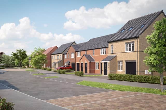 A computer-generated image of how the new development at Pleasley, to be called Stanton Place, might look. (PHOTO BY: Avant Homes)