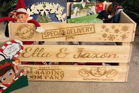 MMMGifts, Oak View Rise, Harlow Wood, Mansfield NG18 4UT: They specialize in bespoke items, including engraved wood products, metal tumblers, and wedding accessories. Products for various seasons are available, such as Christmas Eve boxes, Santa treat plates, and Christmas ornaments. A selection of personalised drinkware, including large 40oz insulated tumblers, colour-changing cold cups, and travel mugs. The business started by offering themed craft activity boxes for children.