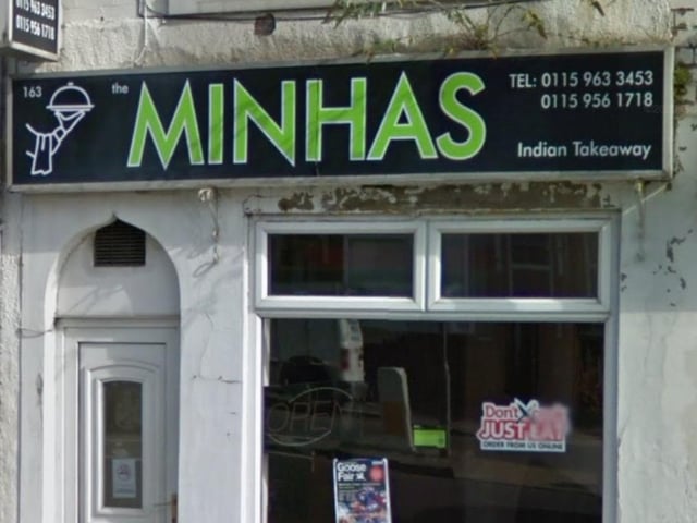 Minhas Tandoori Takeaway on Portland Road, Hucknall, was rated five out of five on November 27