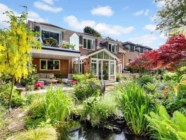 Occupying a truly stunning position backing directly onto woodland, this one-of-a-kind home combines stylish interiors with breathtaking landscaped gardens to create an outstanding lifestyle property.