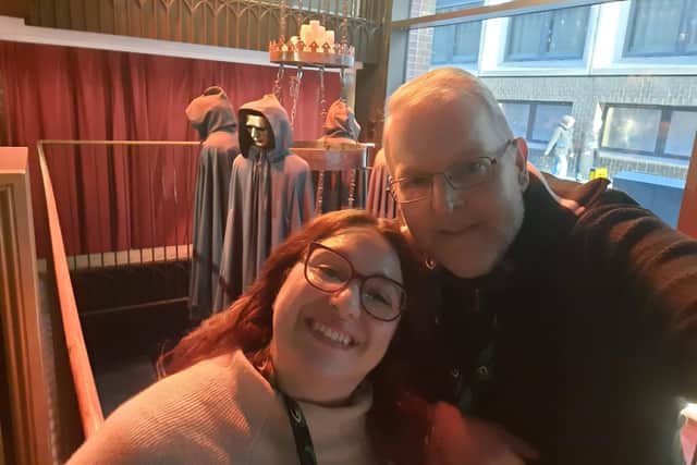 Giulia and Darren headed to London to tackle The Traitors Live