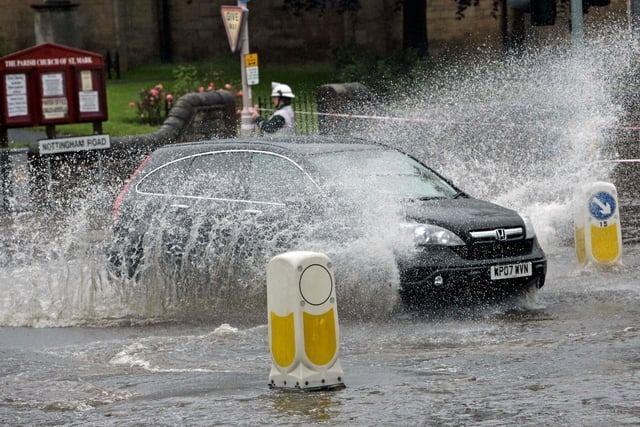 Floods in 2007, Nottingham Road, Mansfield.