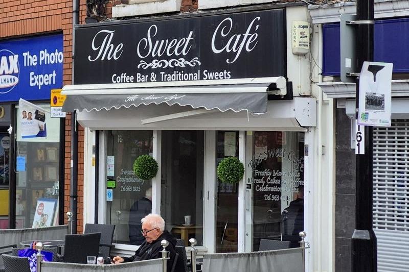 The Sweet Cafe, on High Street, Hucknall, gets a rating of 4.6 on Google Reviews