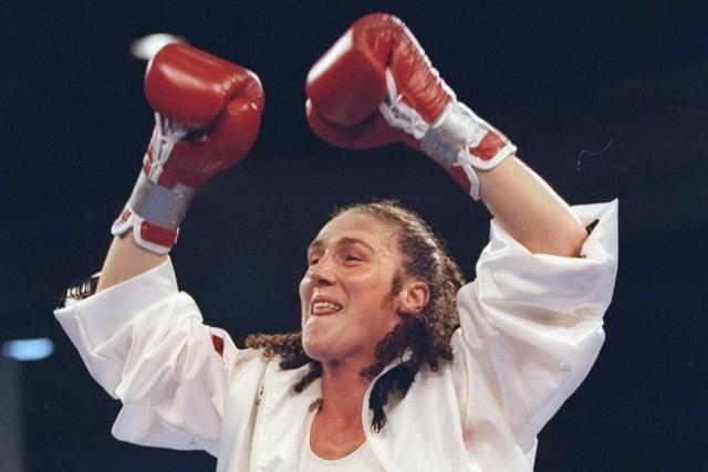 Fleetwood-born Jane Couch paved the way for female boxers after she became the first officially licensed British female boxer in 1998. Jane went on to win numerous world titles and was awarded an MBE in 2007 (Photo: Rick Stewart /Allsport/Getty Images)