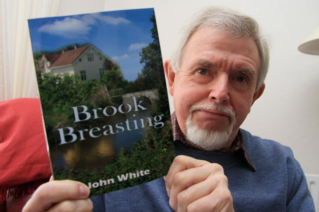 2010: Kimberley-based John White displays his first book, the recently-published Brook Breasting.