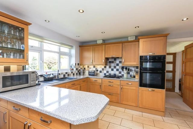 The kitchen/breakfast room is a cracker. It is fitted with matching wall and base units, incorporating a one-and-a-half composite sink with drainer and mixer tap. There is an integrated double electric oven, dishwasher and four-ring gas hob.