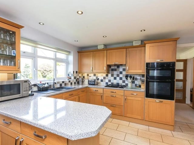 The kitchen/breakfast room is a cracker. It is fitted with matching wall and base units, incorporating a one-and-a-half composite sink with drainer and mixer tap. There is an integrated double electric oven, dishwasher and four-ring gas hob.