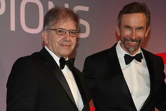 Bob Draper with Motorsport UK CEO Hugh Chambers.