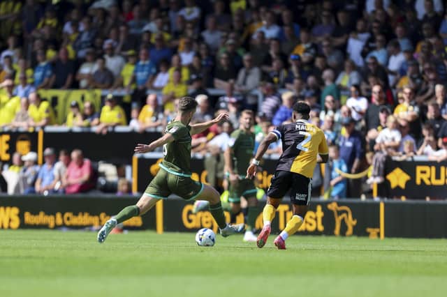 Action during the Sky Bet League 1 match against Burton Albion FC at the Pirelli Stadium Stadium, 02 Aug 2025 Photo credit Chris Holloway / The Bigger Picture.media