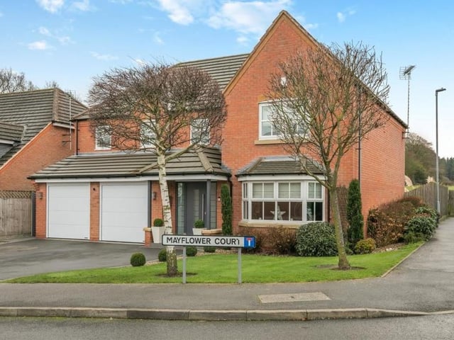The final photo in our gallery shows how the impressive property stands on a corner plot at the end of a cul-de-sac that sits in a highly regarded suburban area of Mansfield. It is within walking distance of High Oakham Primary School and amenities on Nottingham Road.