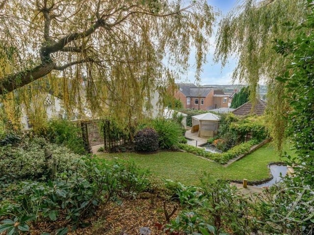 The wraparound garden, with its thoughtful design, includes some fascinating features.