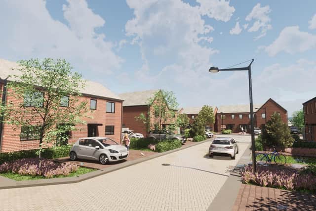 How the new development in Mansfield will look - another computer-generated image.