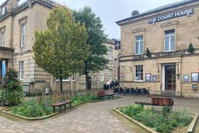 This is the latest picture of the completed raingarden in Mansfield town centre in full bloom, which was installed as part of the project.