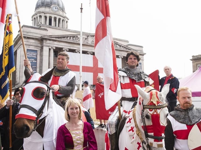 The annual St George's Day parade in Nottingham is one of the city's most colourful and vibrant events of the year. It returns on Saturday (from 10 am) after an absence because of the coronavirus pandemic, giving all of us the chance to celebrate the patron saint of England. The Council House will display the country's largest St George flag.