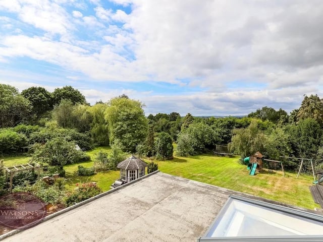 The property enjoys stunning views across the substantial gardens and surrounding countryside.
