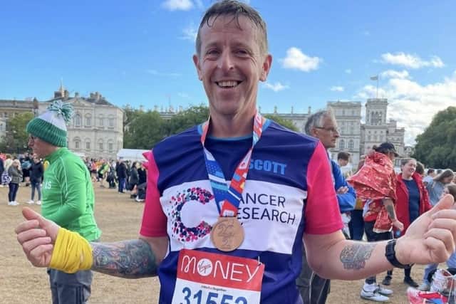 Scott Ufton has lost six stone and ran the London Marathon last year.