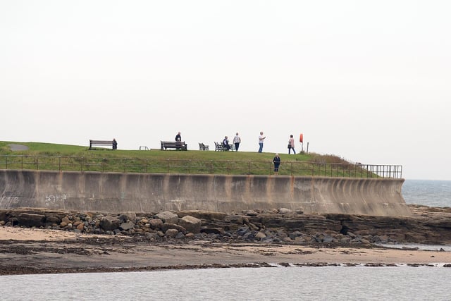 Out and about in Newbiggin-by-the-Sea.