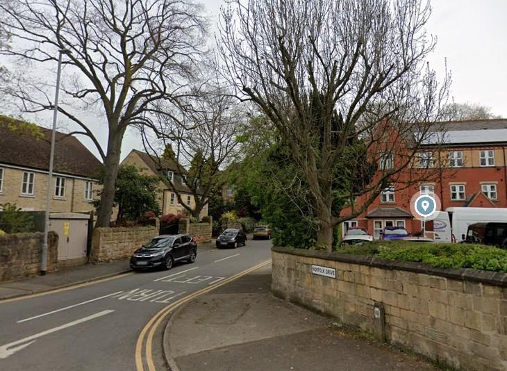 According to figures in June 2026, 19 crimes were reported on or near Norfolk Drive. (Picture: Google Earth.)