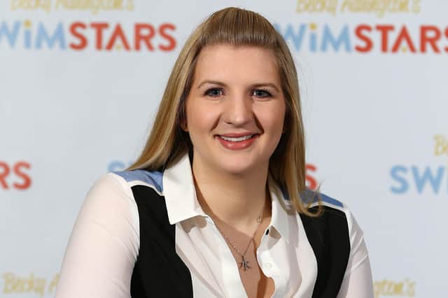 Becky Adlington - helping youngsters to swim.