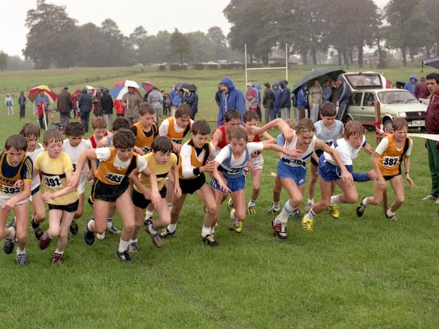 Sutton Harriers Cross Country in 1984.