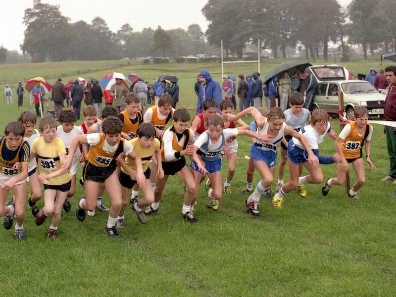 Sutton Harriers Cross Country in 1984.